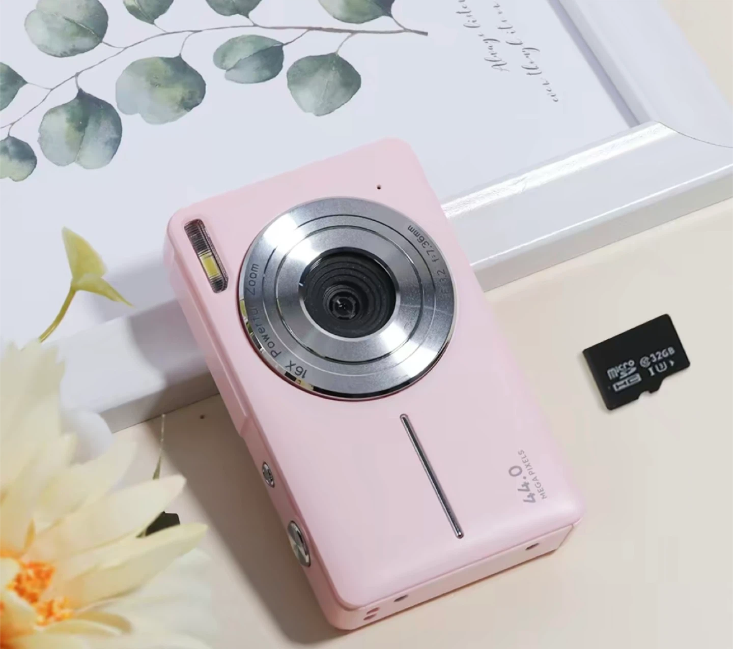 COOAU 44.0 Megapixels Digital Camera - Pink