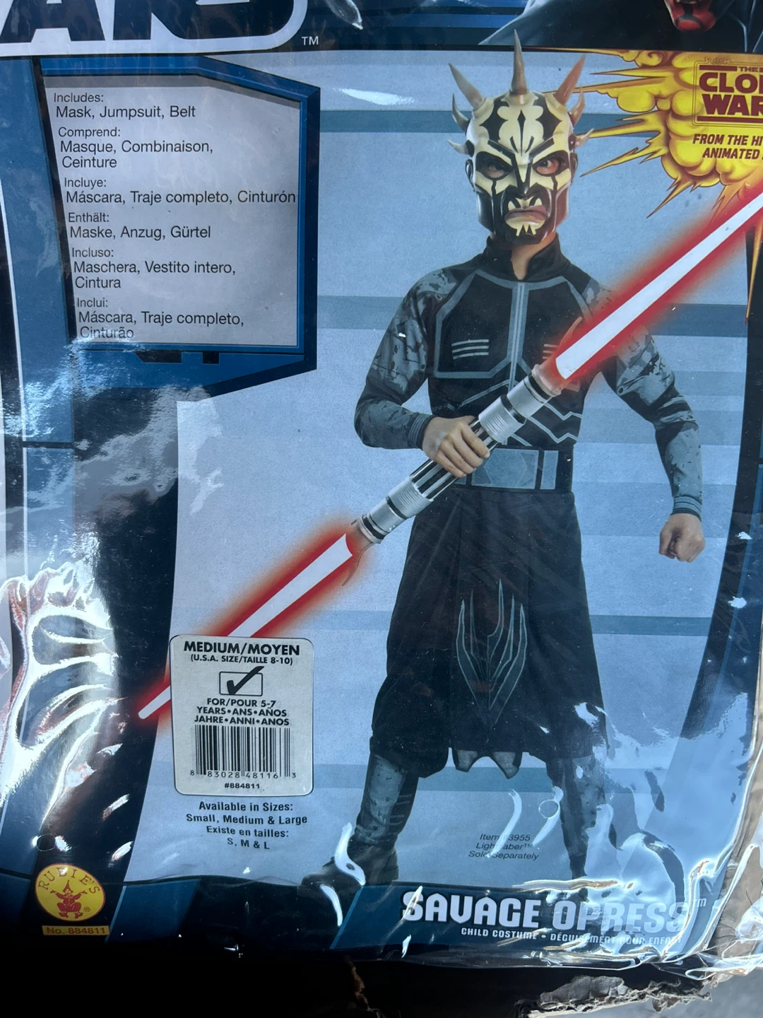 Star Wars Savage Opress Costume - Medium (8-10)