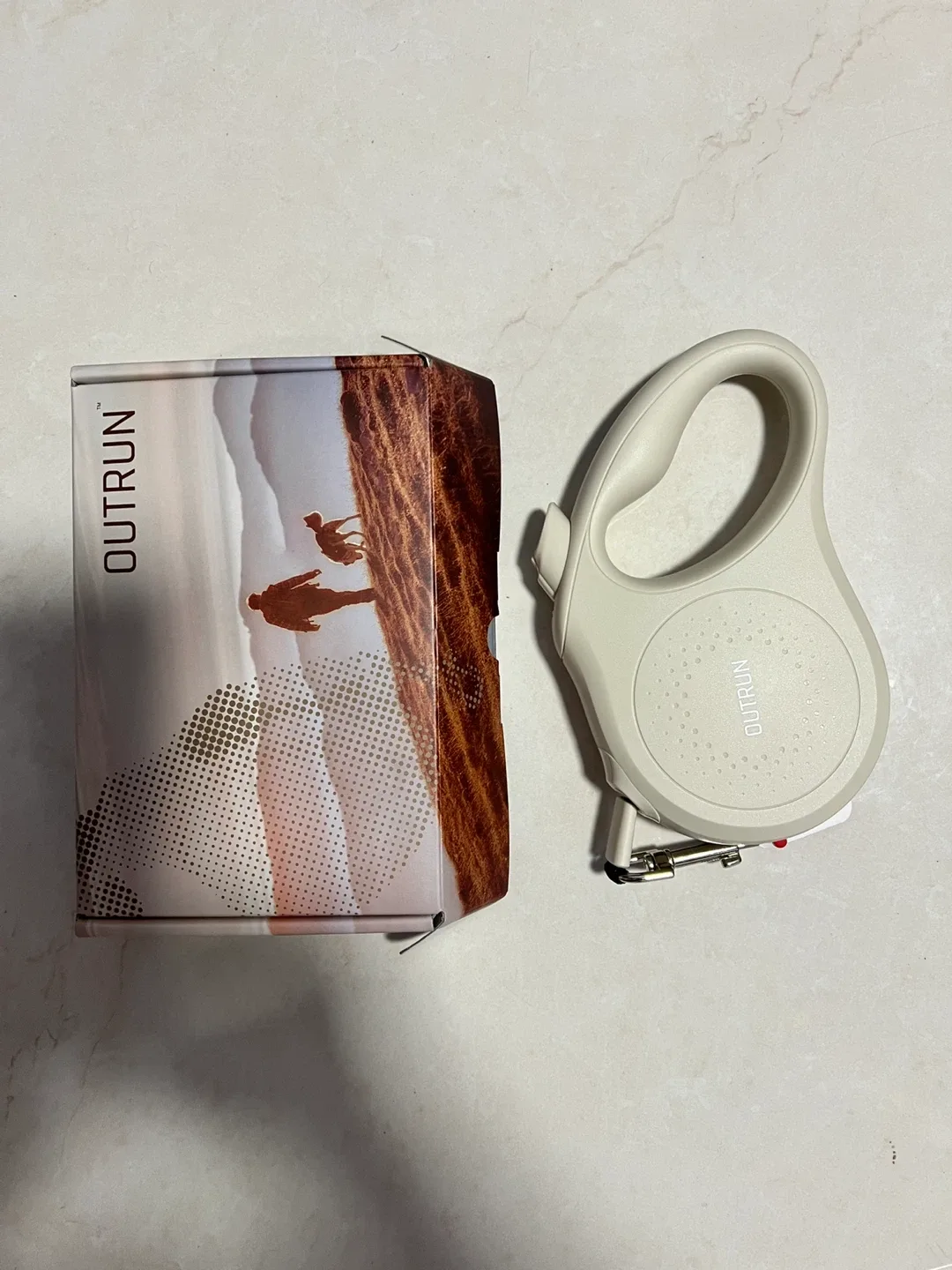 OUTRUN Retractable Dog Leash - Beige image indicator(2)