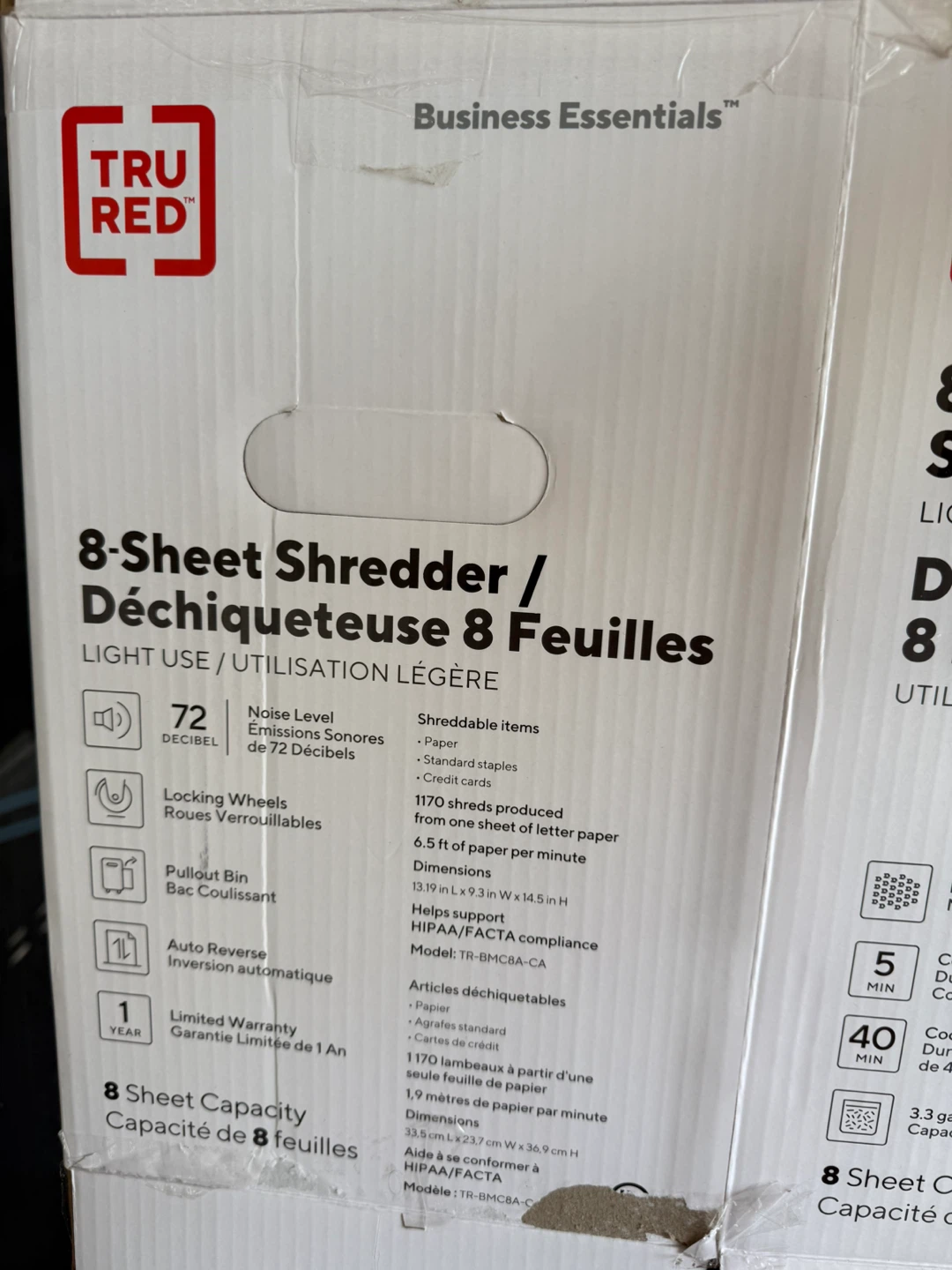 Tru Red 8-Sheet Paper Shredder - photo 4