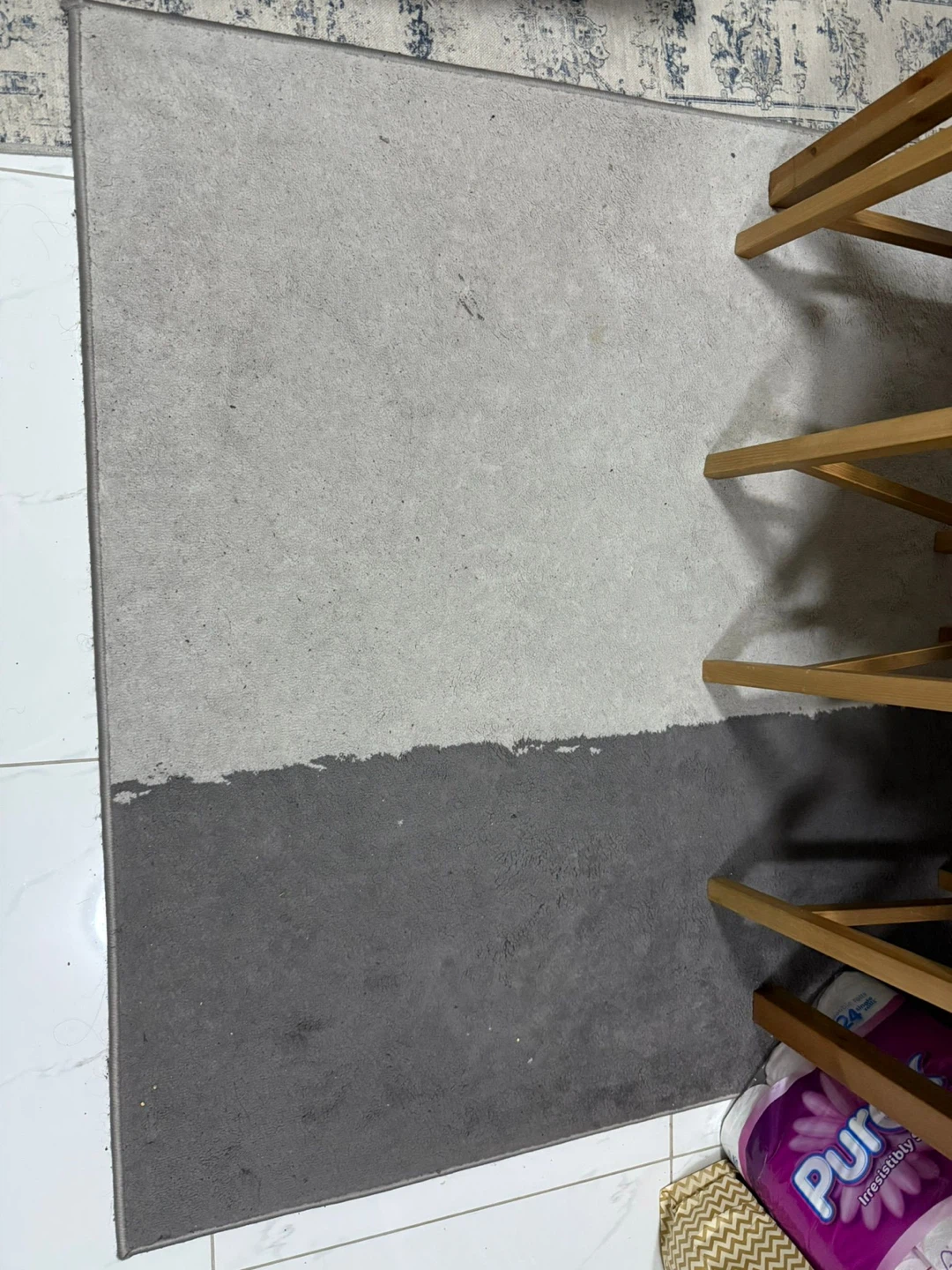Grey Two-Tone Area Rug