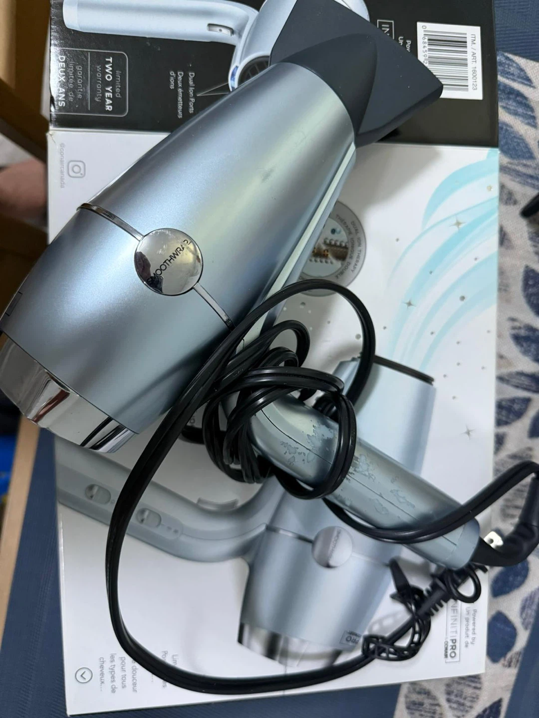 Infiniti Pro by Conair Smoothwrap Hair Dryer - New
