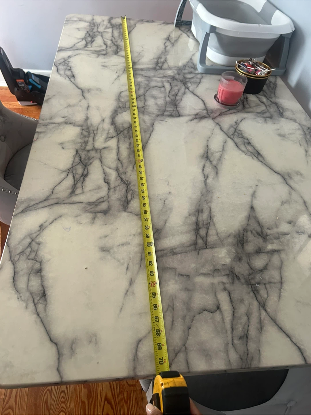 Marble Dining Table - 70 x 40 inches - photo 2