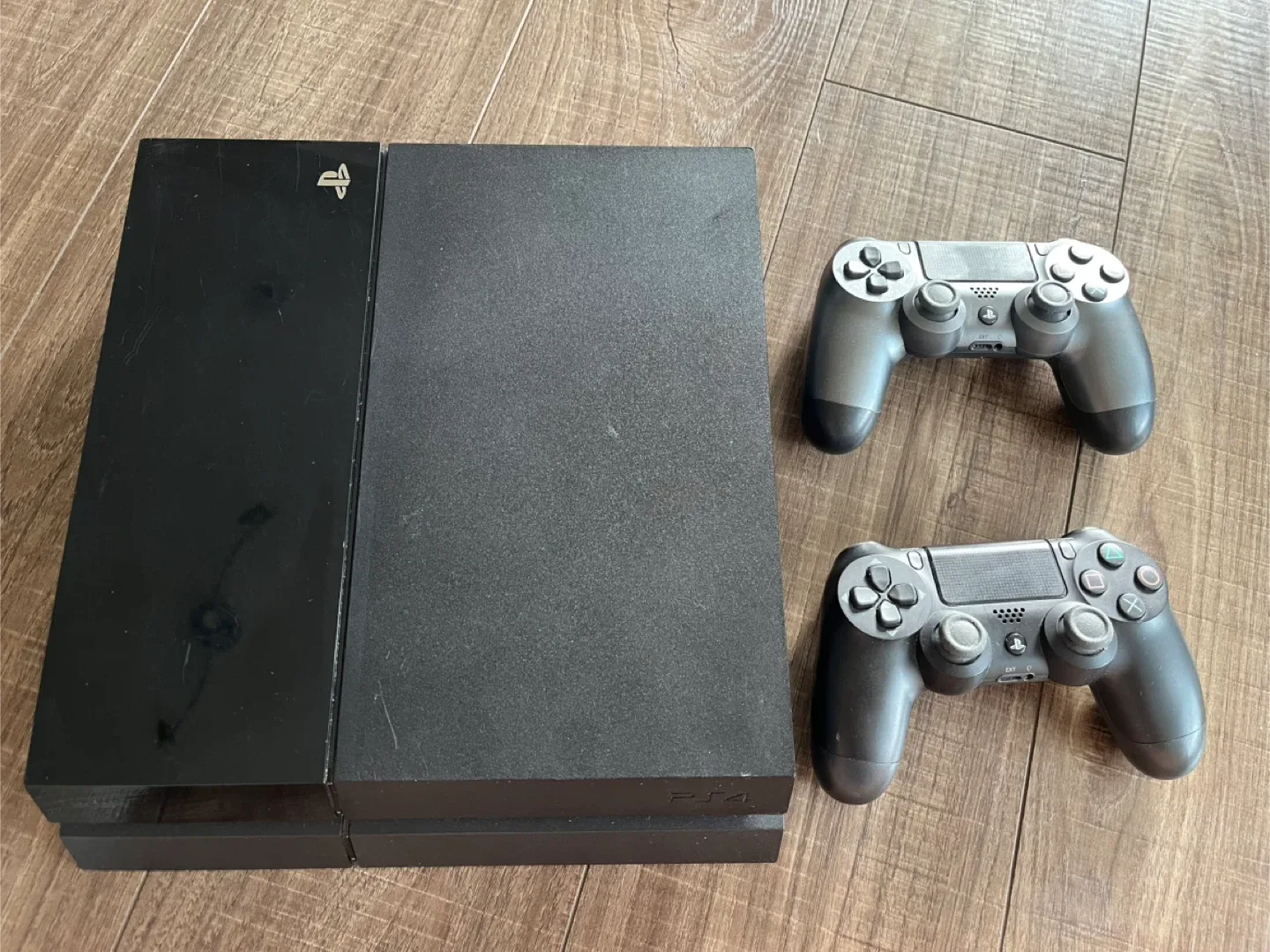 PlayStation 4 with 2 Controllers + 3 Games thumbnail