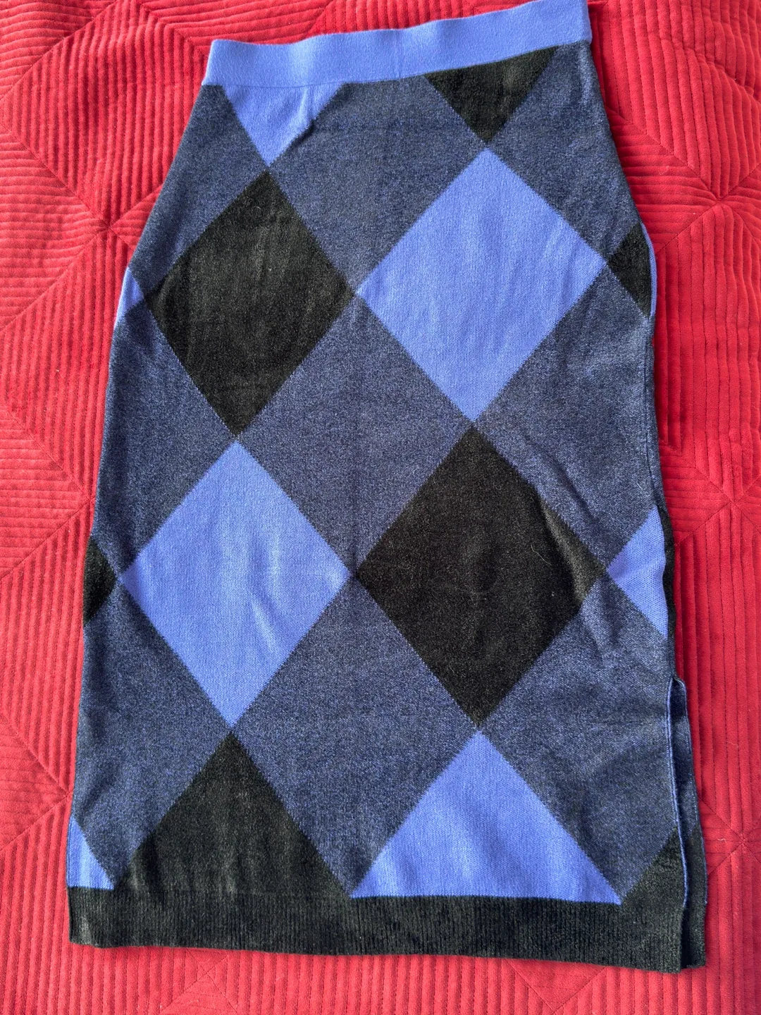 Sportmax Code Argyle Skirt - Size M thumbnail