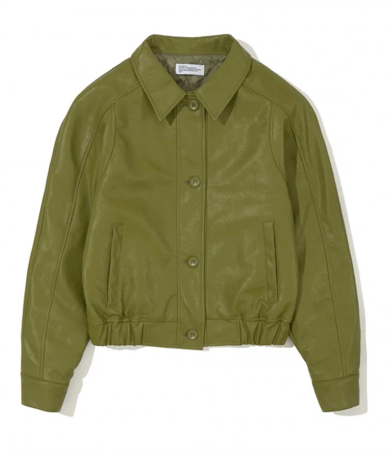 파르티멘토 비건 레더 크롭 블루종 (Partimento vegan leather cropped blouson) image indicator(2)