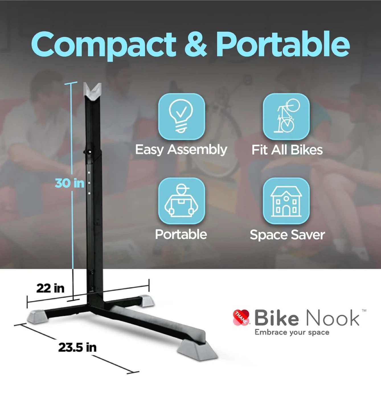 Bike Nook The Original Upright Freestanding Bike Stand - photo 2