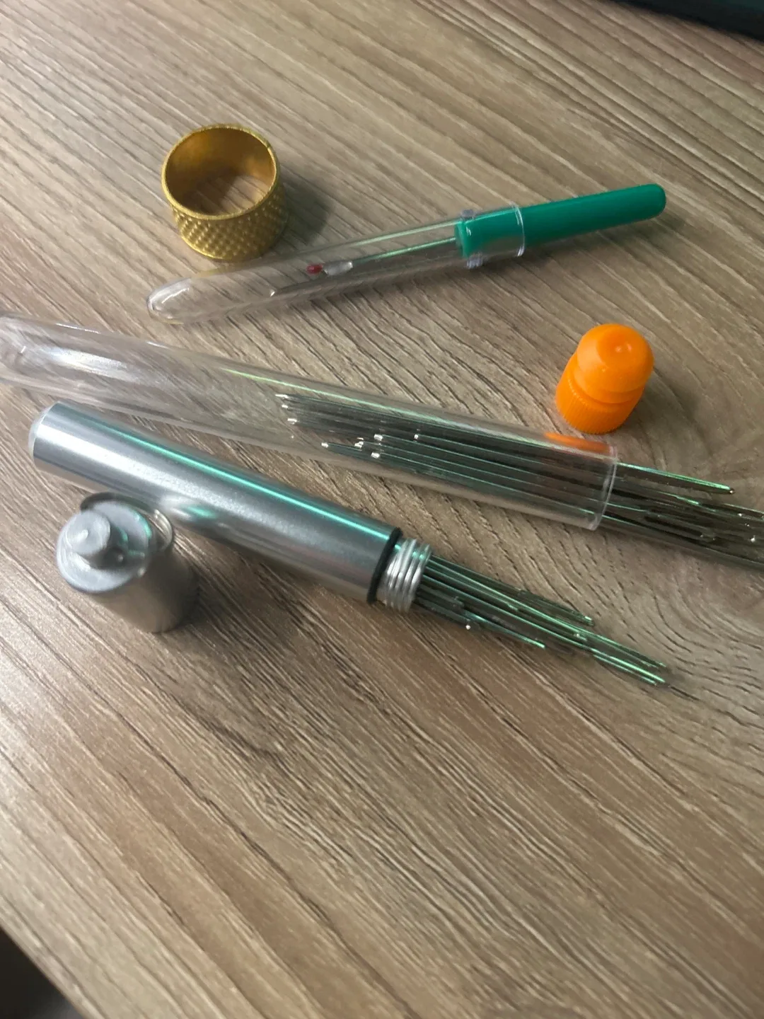 Sewing Needles and Thimble thumbnail