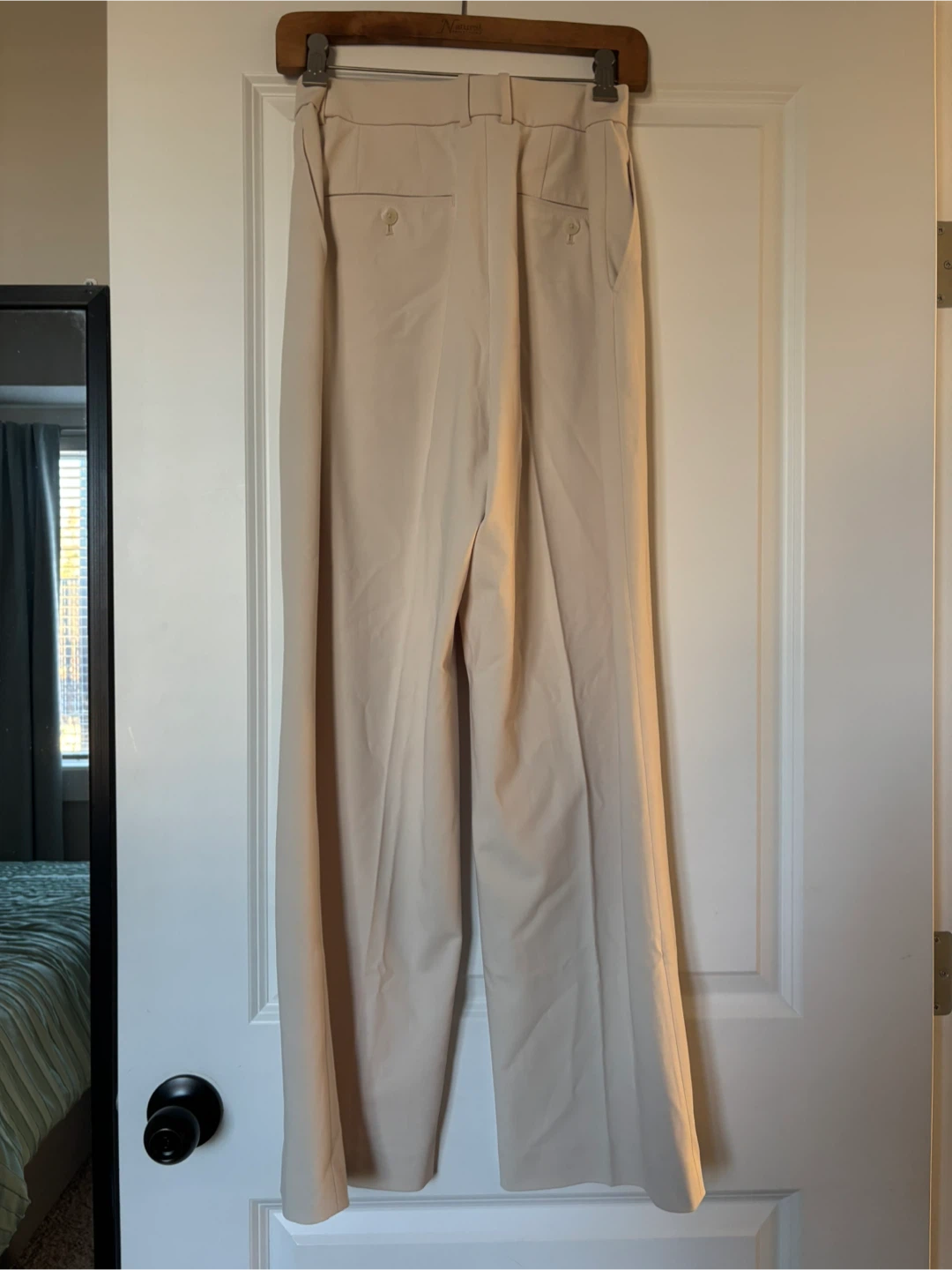 Uniqlo Beige Wide Leg Trousers - photo 2