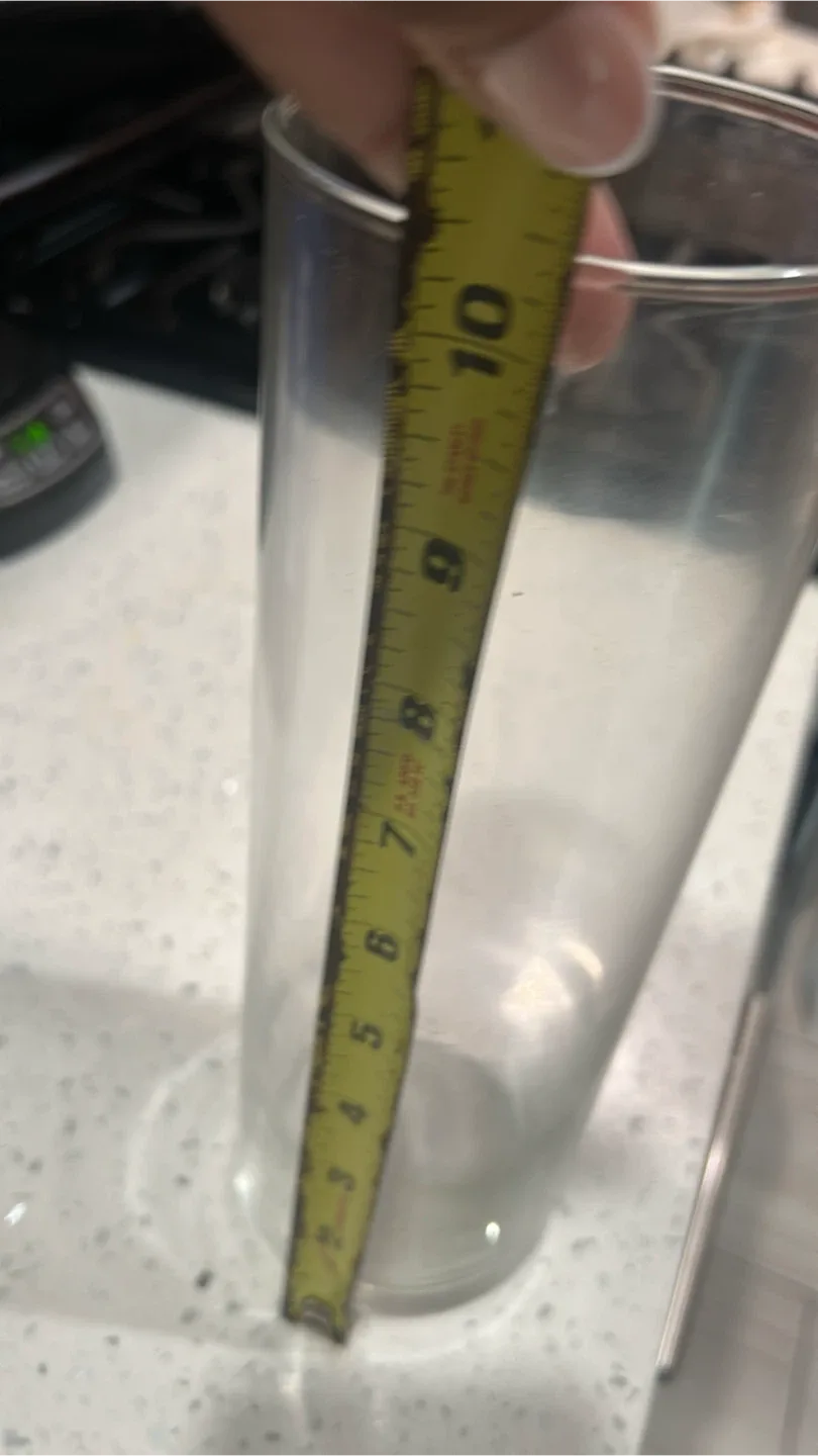 Tall Clear Glass Vase - 2 Available