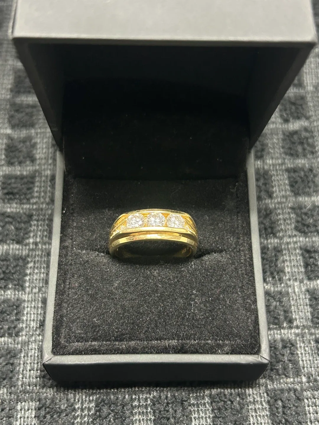 Moissanite Channel Ring – Size 8