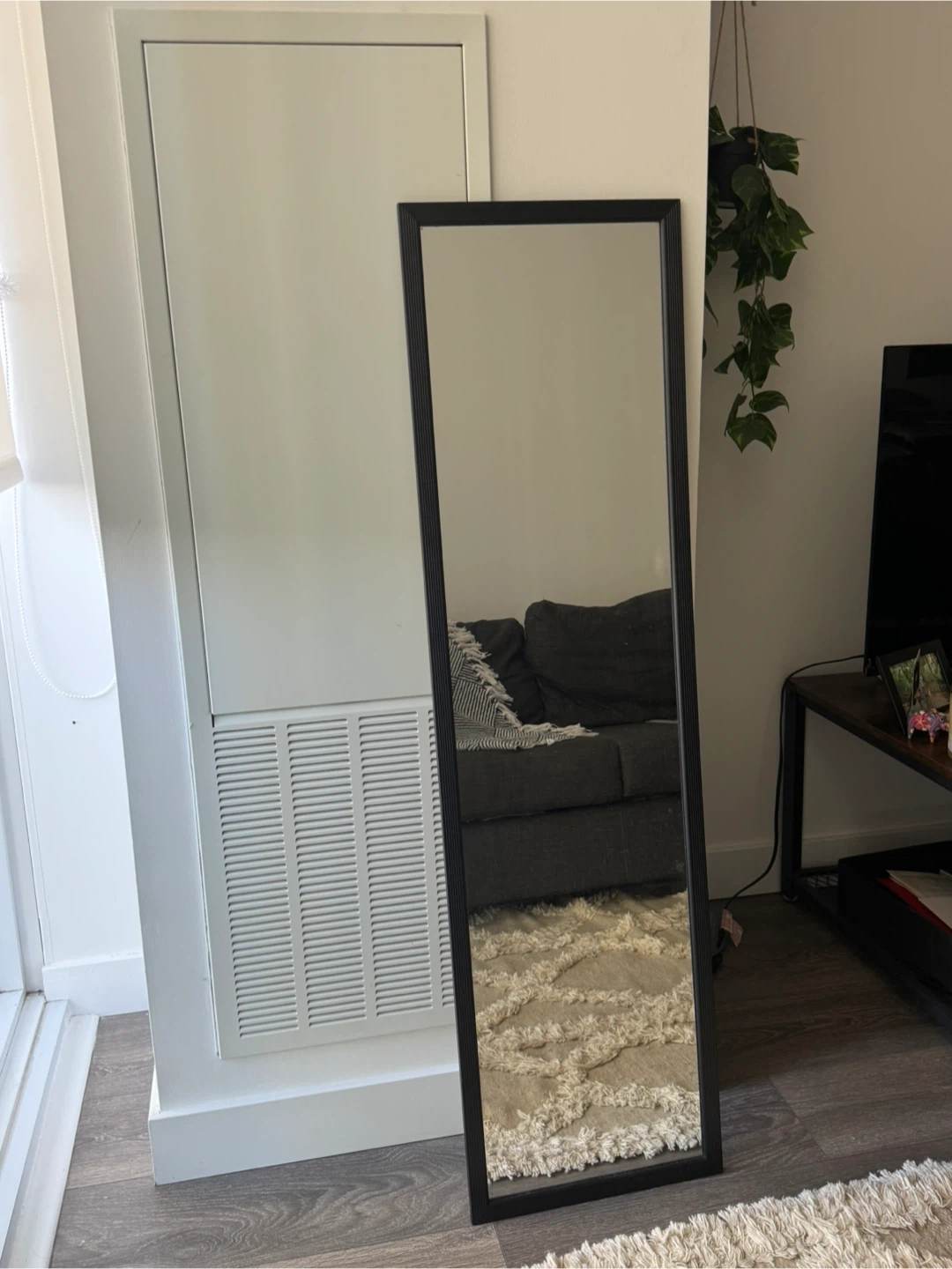As new  Black Framed Mirror - photo 2
