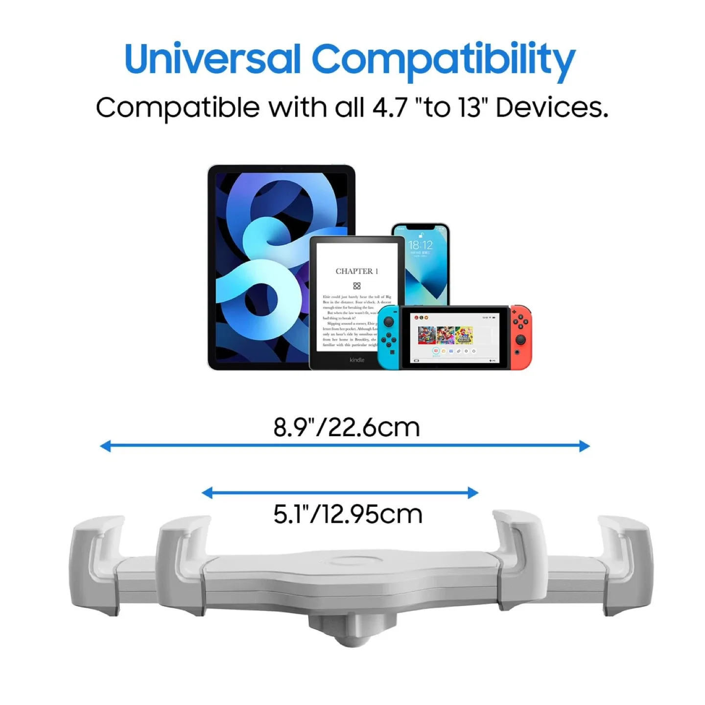 Kindle Tablet iPad Pillow Stand Holder w Snack Bowl for Lap image indicator(6)