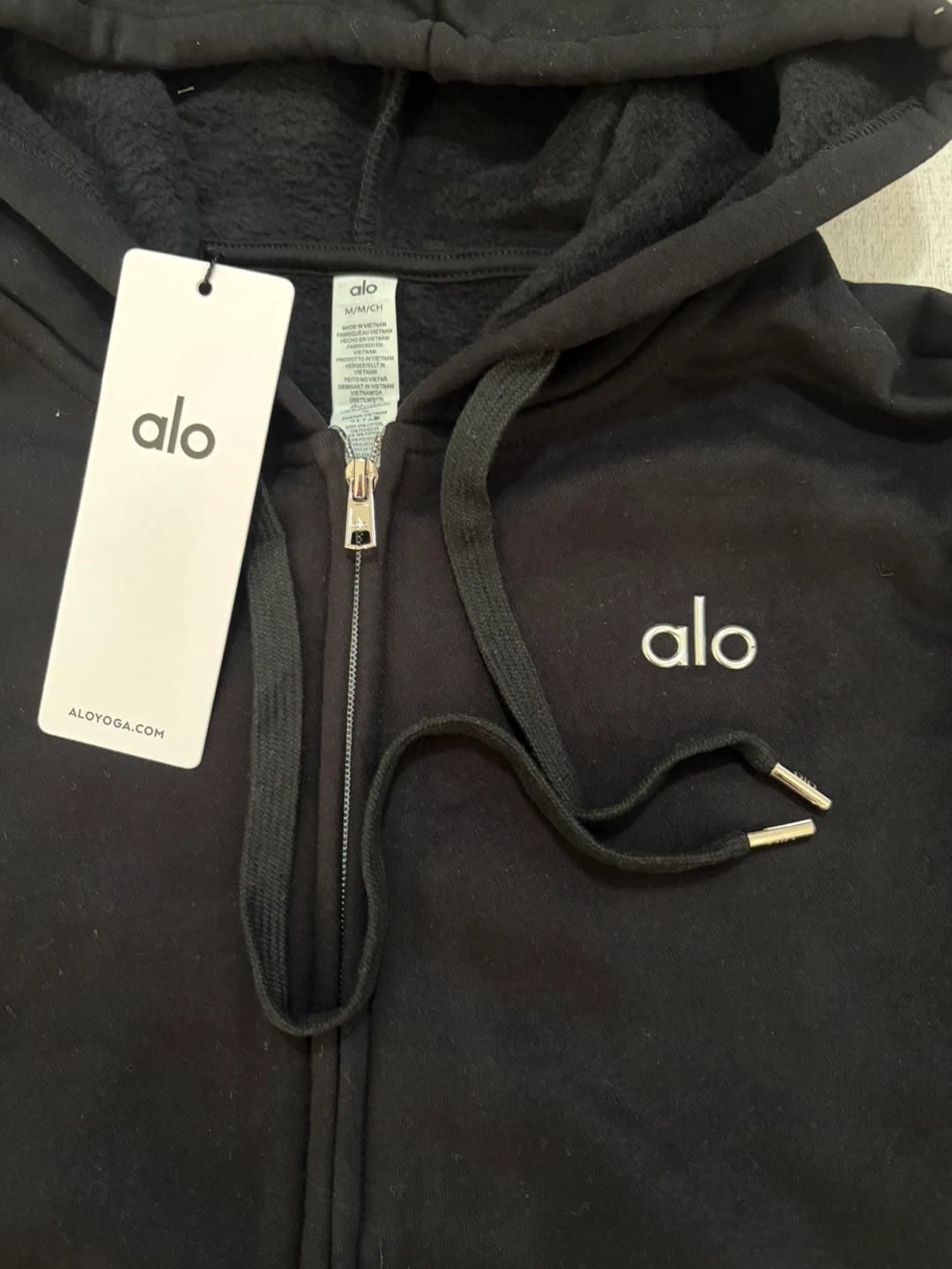 ALO Accolade Full Zip Hoodie - Black - photo 3