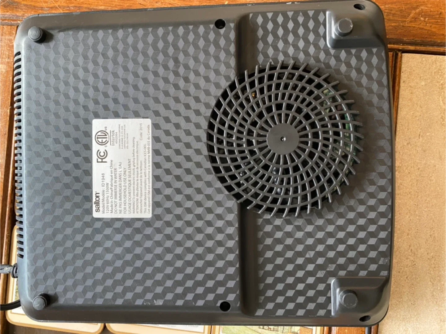 Salton Portable Induction Plate image indicator(2)