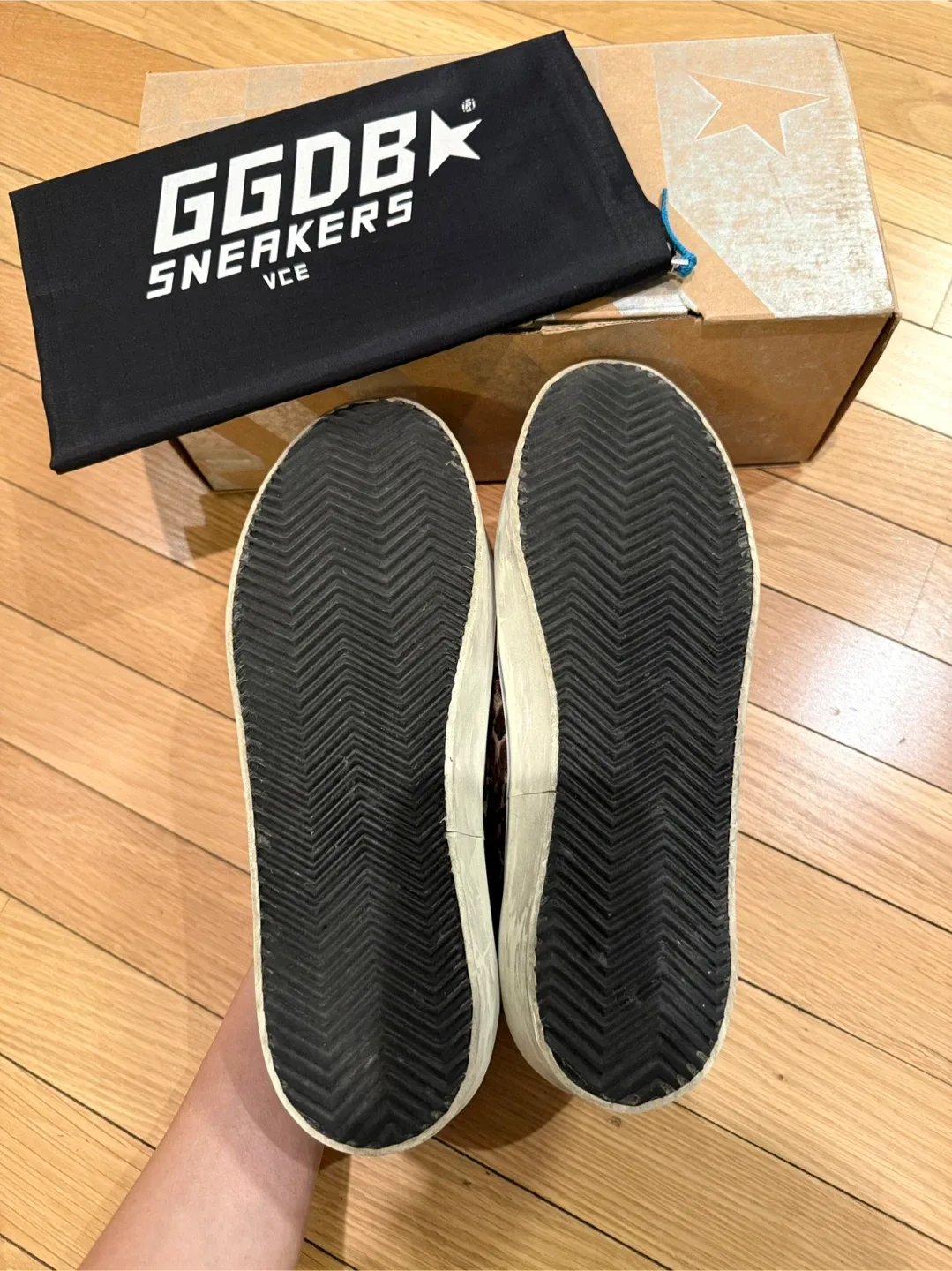 Golden Goose Leopard Print Slip-On Sneakers Size 39- US 8.5 image indicator(5)