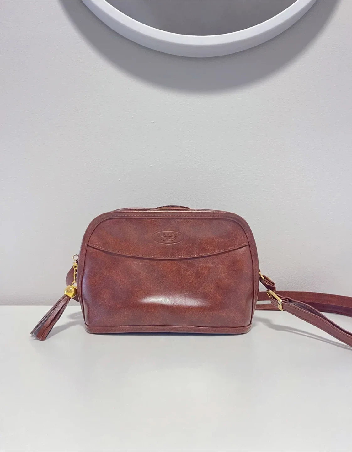 Italian handcrafted genuine leather bag thumbnail