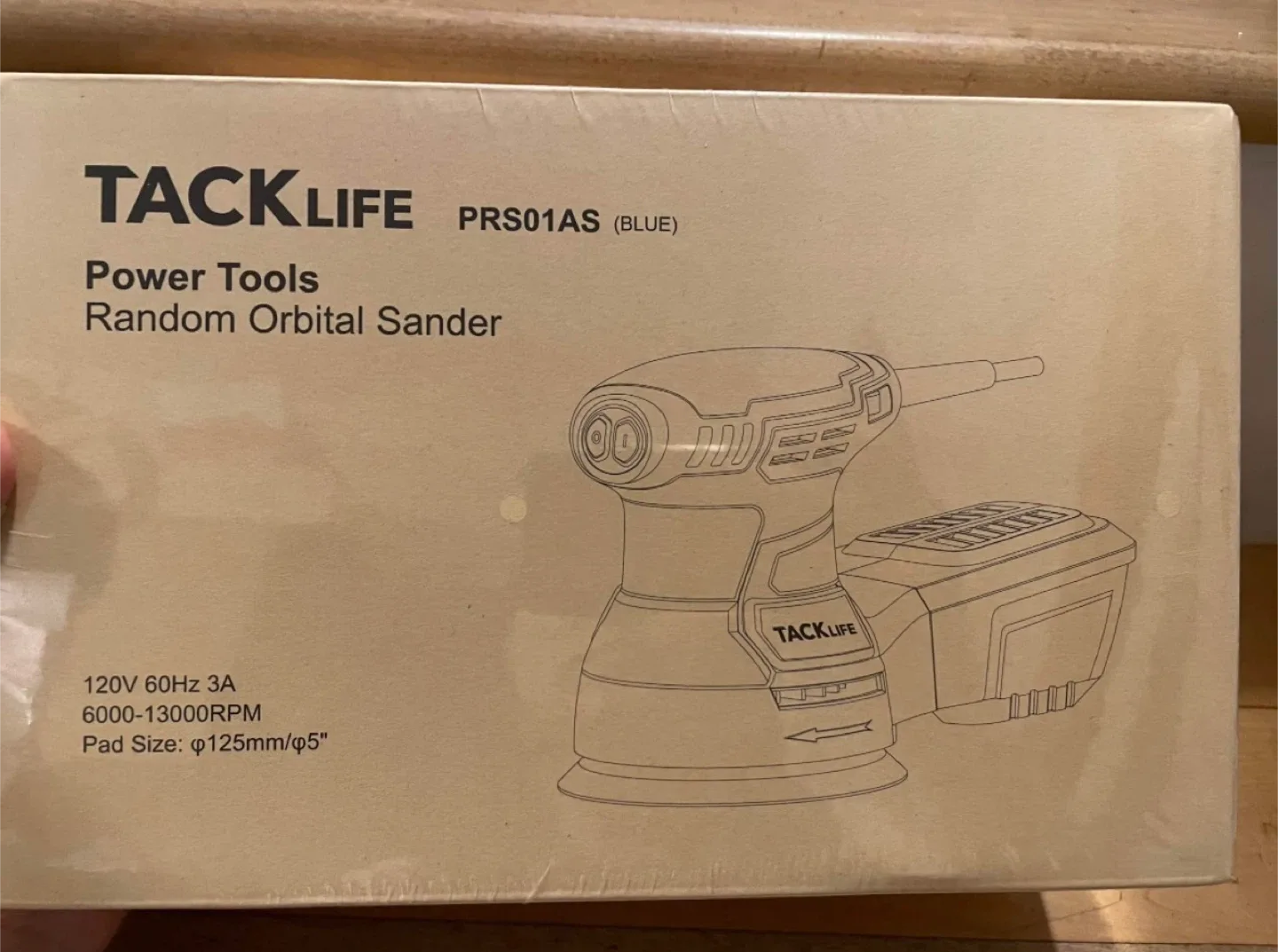 3.0-Amp 5-Inch Orbital Sander With 12 Pcs Sandpapers image indicator(2)