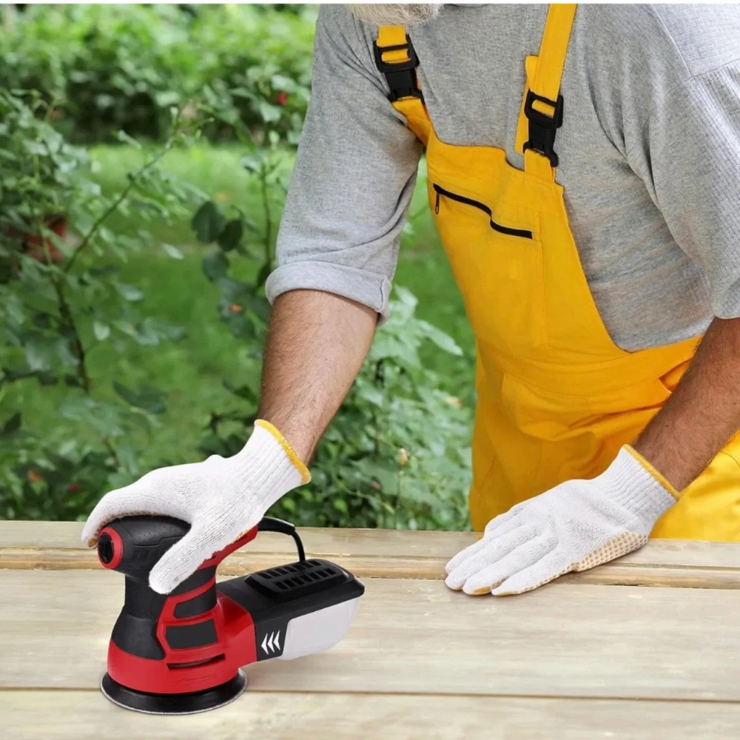 3.0-Amp 5-Inch Orbital Sander With 12 Pcs Sandpapers image indicator(6)