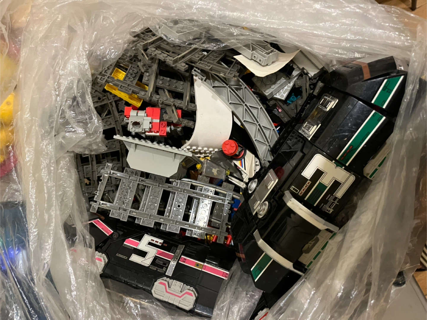 Bag of LEGO bricks
