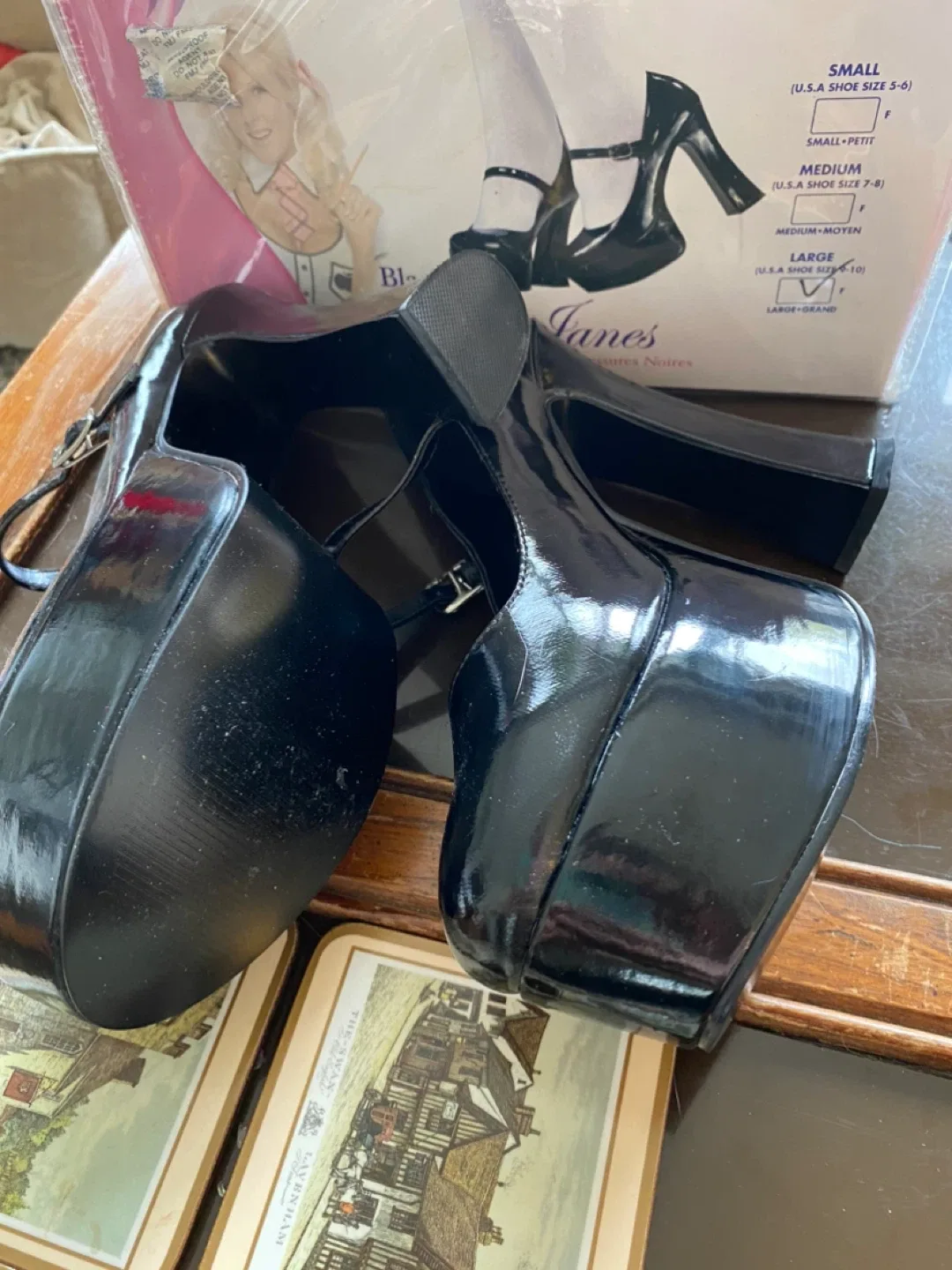 Black Patent Mary Janes (Costume) image indicator(2)