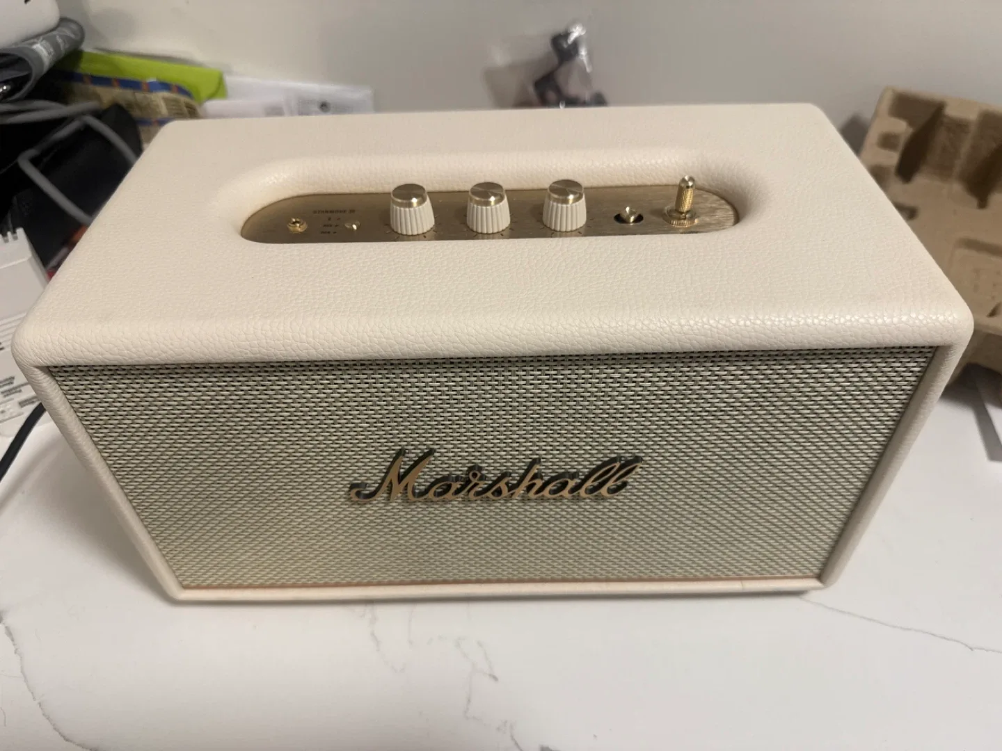 Marshall Stanmore III Cream Bluetooth Speaker - Like New!