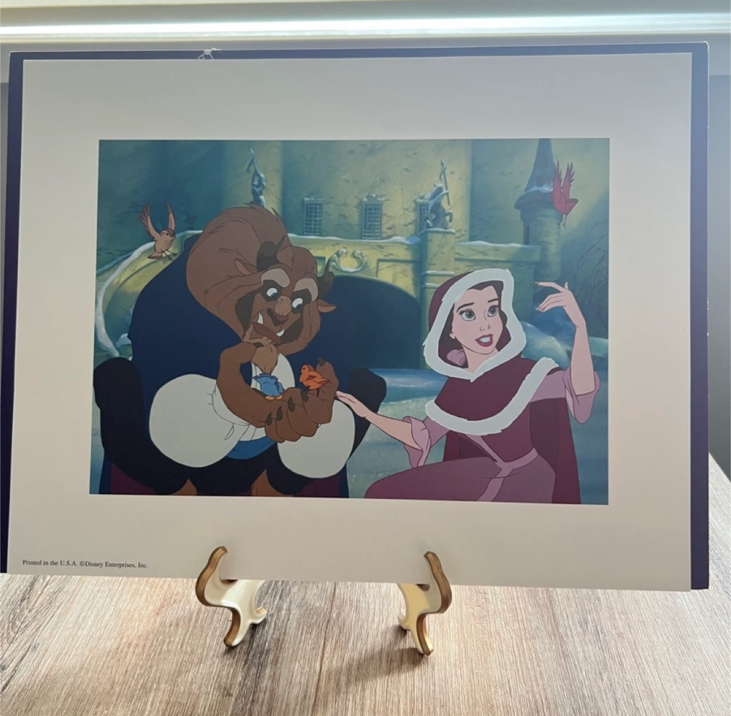 Disney Belle Beauty & The Beast Litograph Set