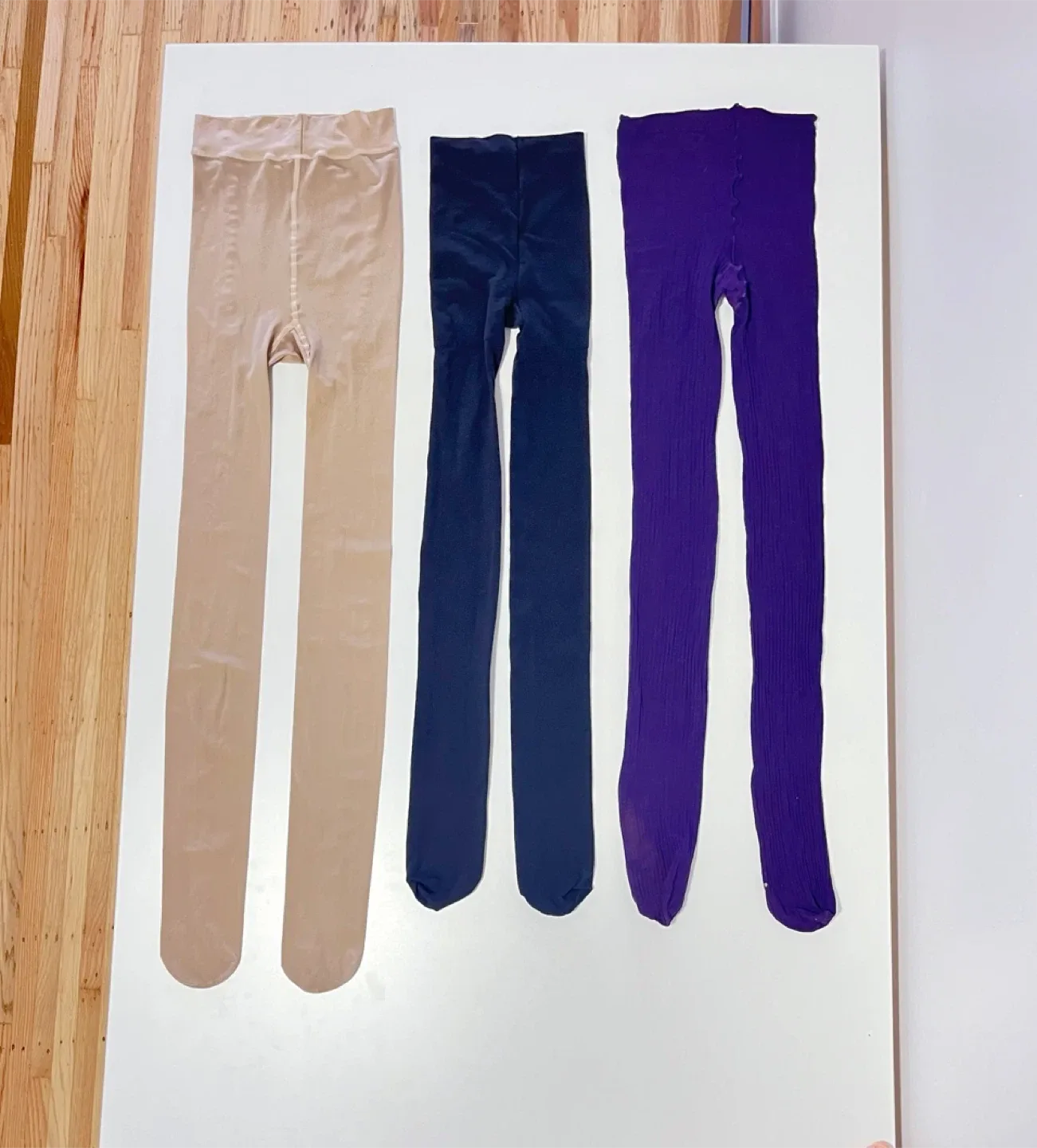 Tights Bundle - Beige, Black,Purple thumbnail