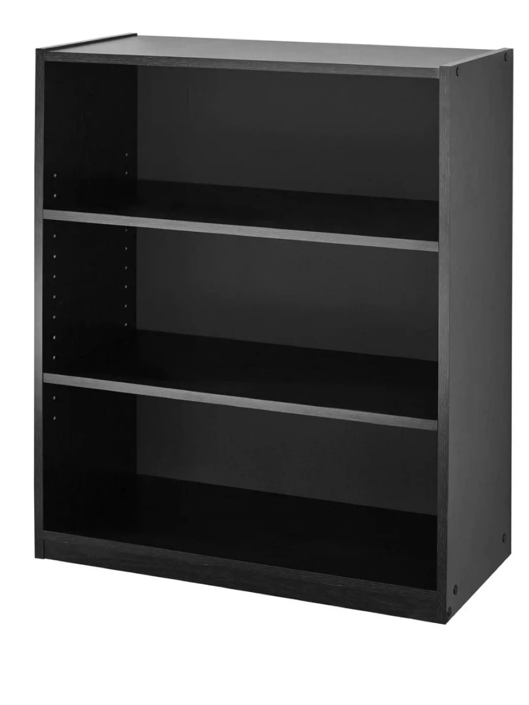 Black Bookcase with 3 Shelves image indicator(3)