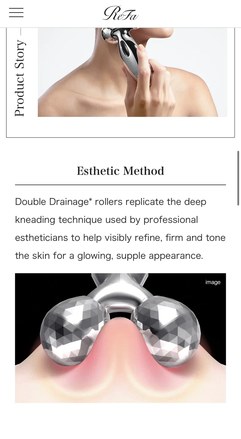 ReFa Facial and Body Roller Massager Gua Sha image indicator(10)