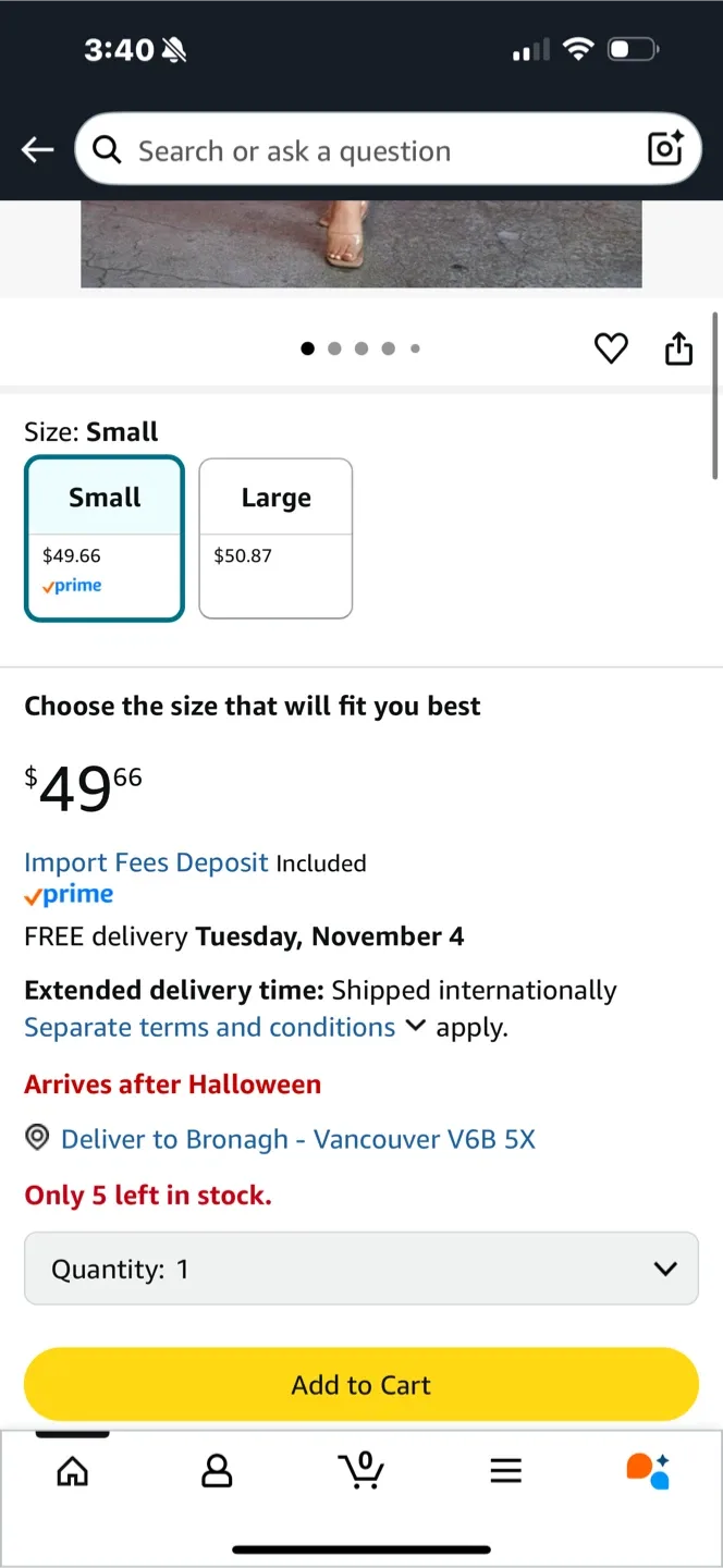 Roller Skater Barbie costume - Size Small image indicator(2)