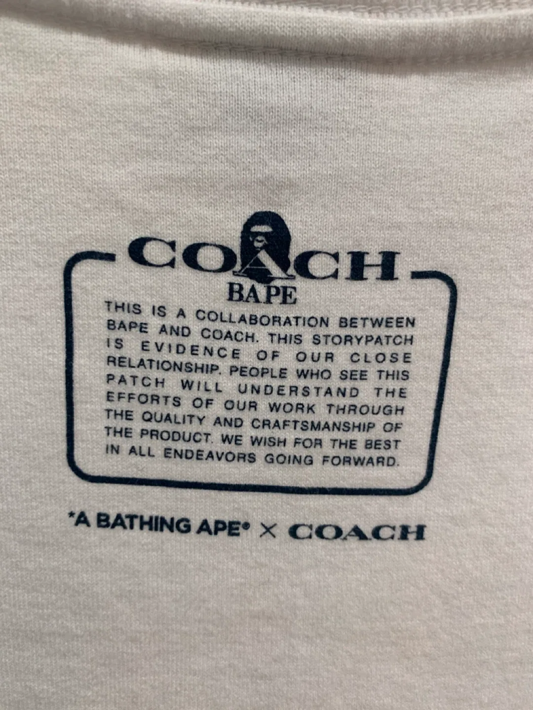 A Bathing Ape x Coach White T-Shirt - Size S image indicator(3)