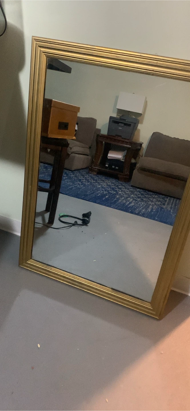 Gold Framed Wall Mirror 41x28