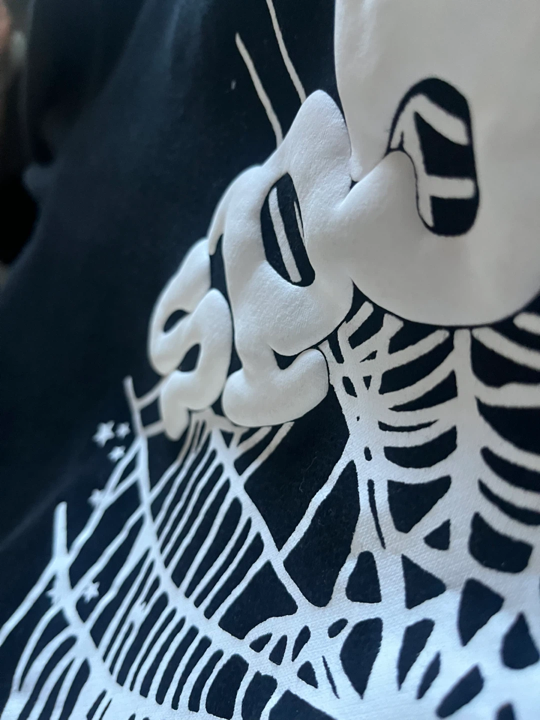 SP5DER Black Hoodie - Size Medium - photo 4