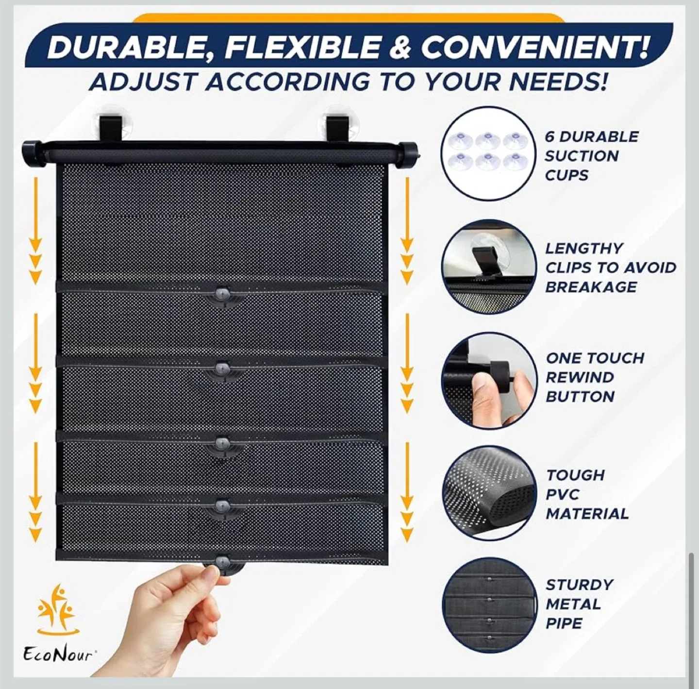 Car Window Shades for Baby (2 Pack) Car Shades for Side Window image indicator(6)