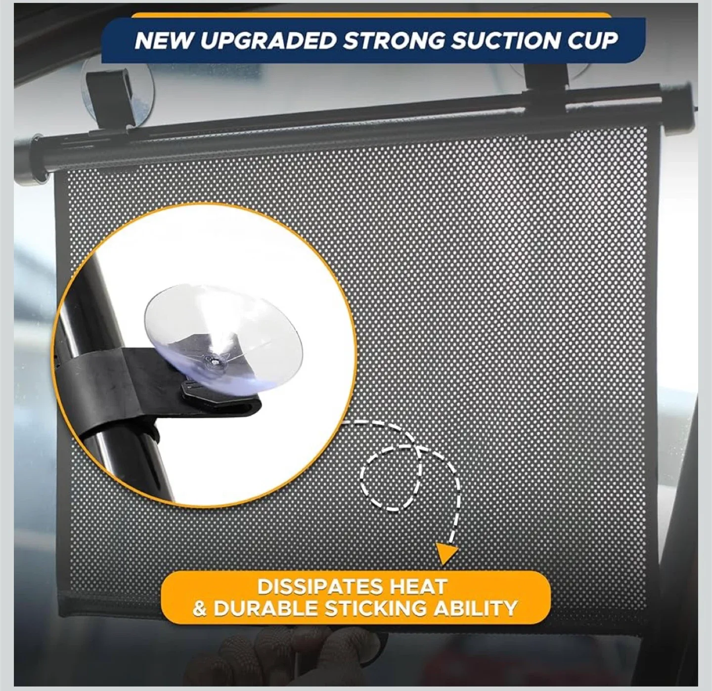 Car Window Shades for Baby (2 Pack) Car Shades for Side Window image indicator(7)