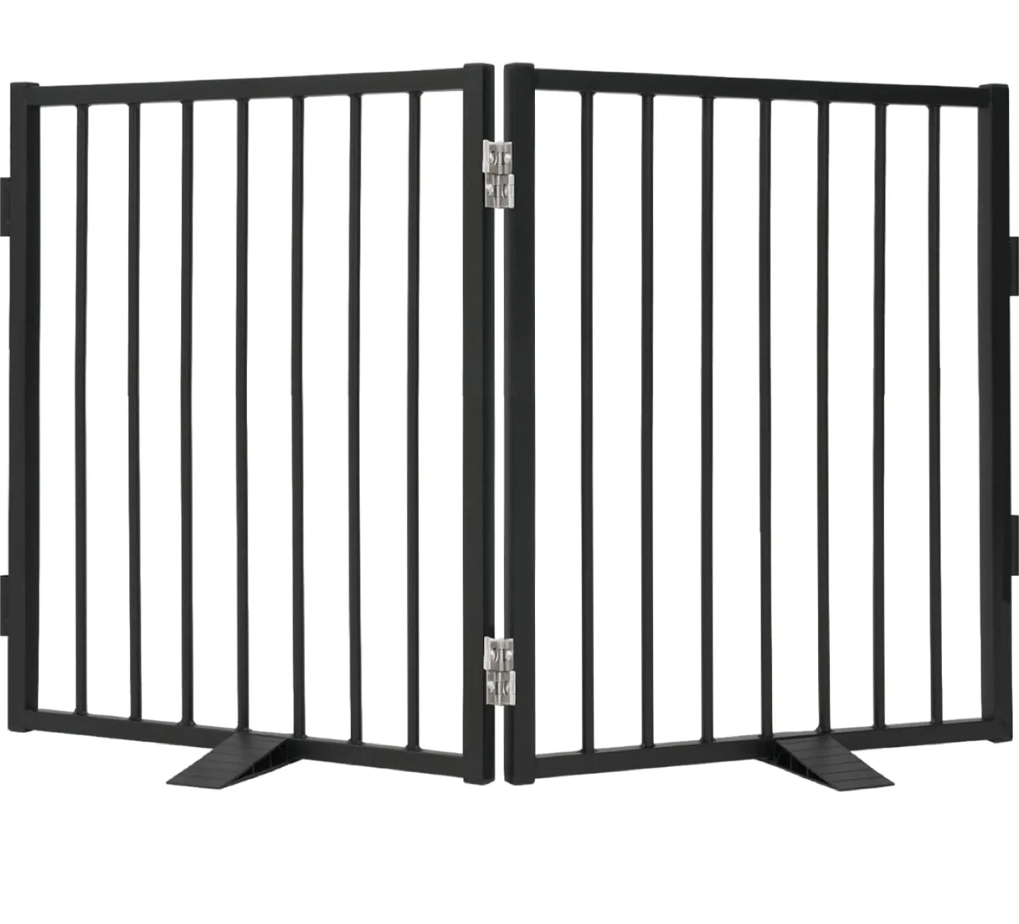 Snagle Paw Metal Freestanding Dog Gate - Black image indicator(2)