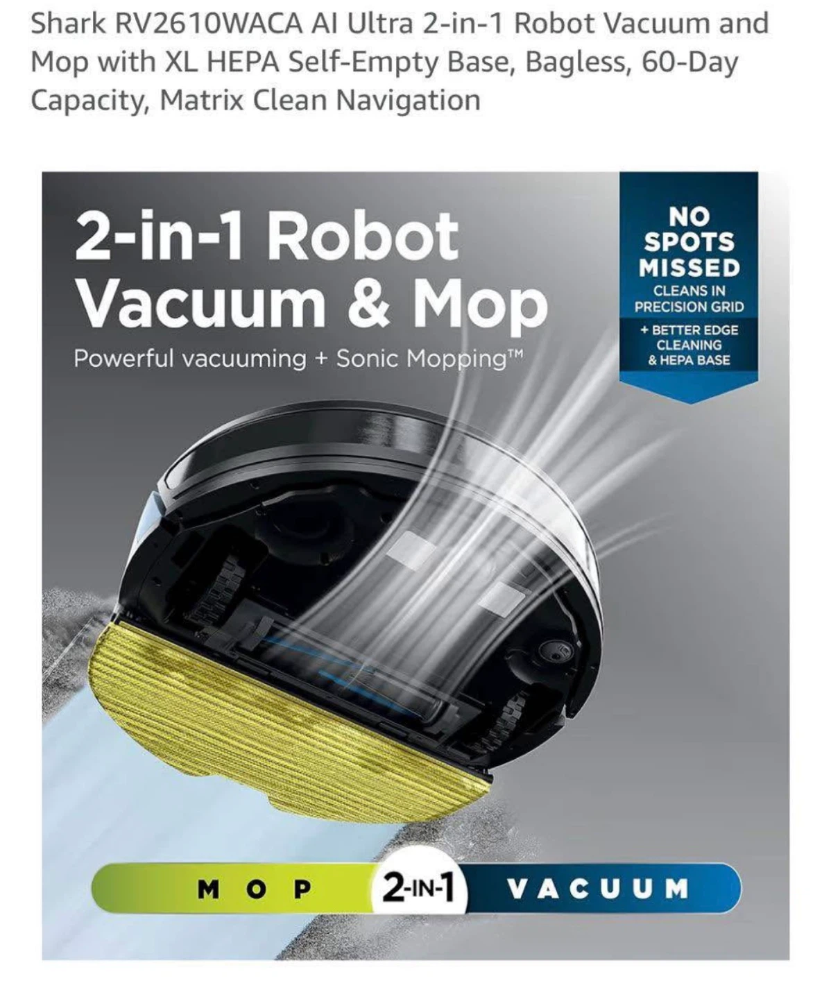 Shark AI Ultra 2-in-1 Robot Vacuum & Mop - photo 3