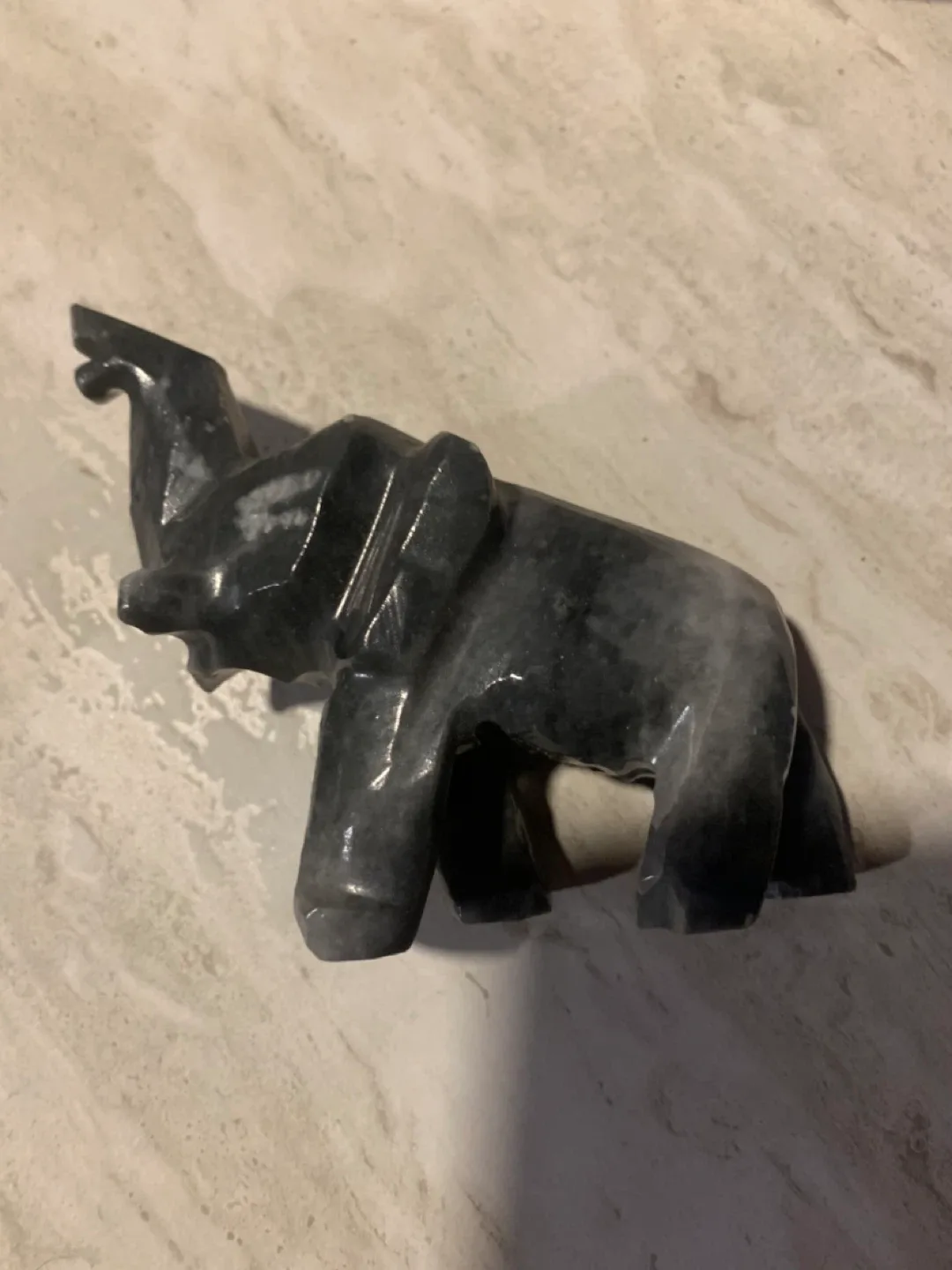 Elephant Carving - Stone Figurine thumbnail