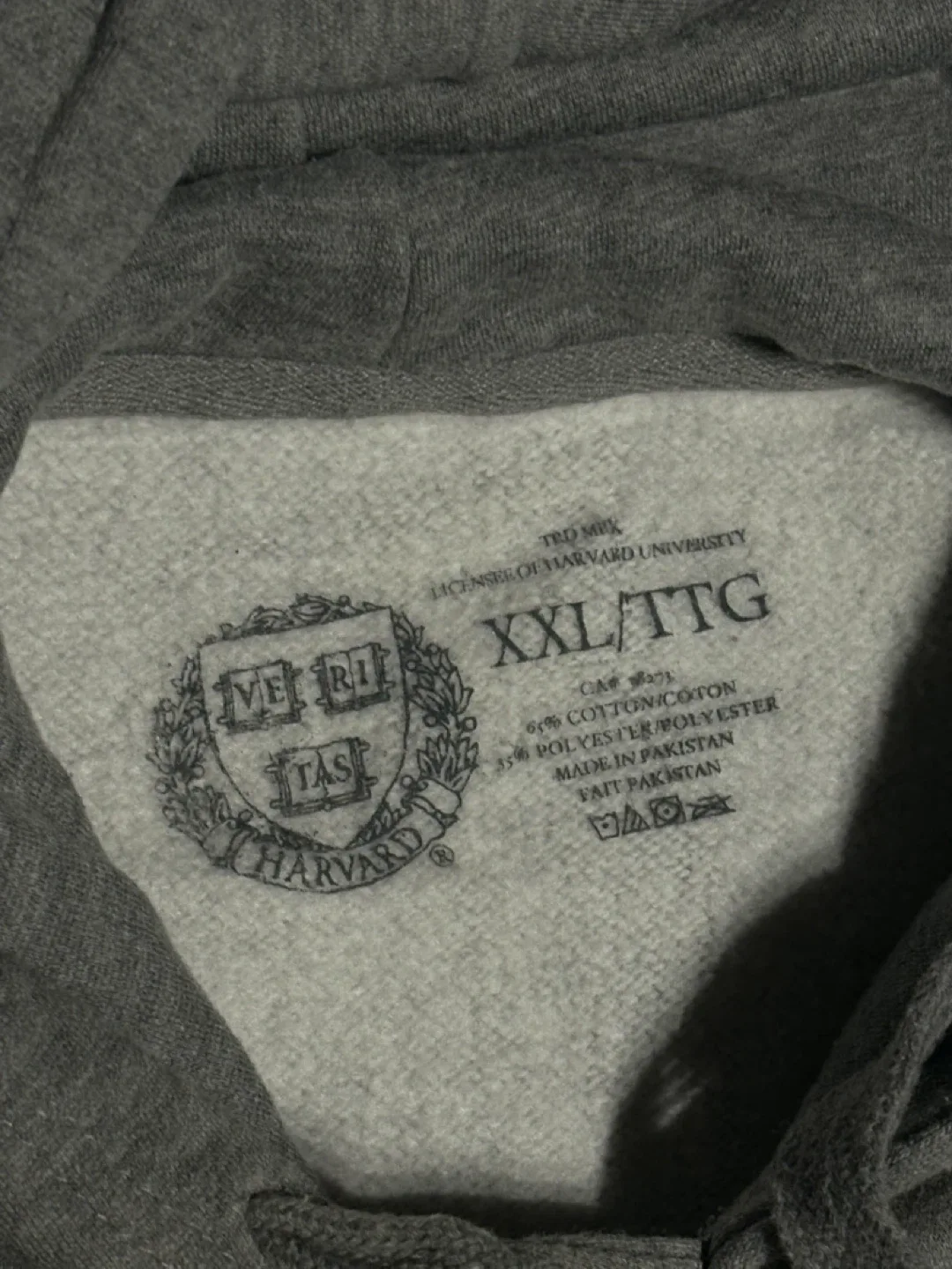Harvard University Grey Hoodie - XXL image indicator(4)