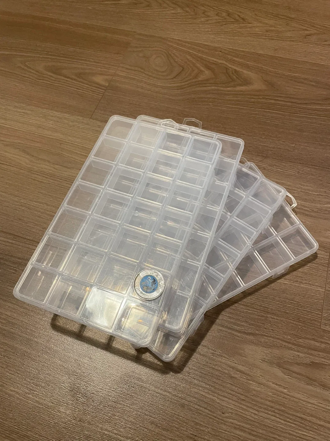 Clear Plastic Storage Organizer Box thumbnail