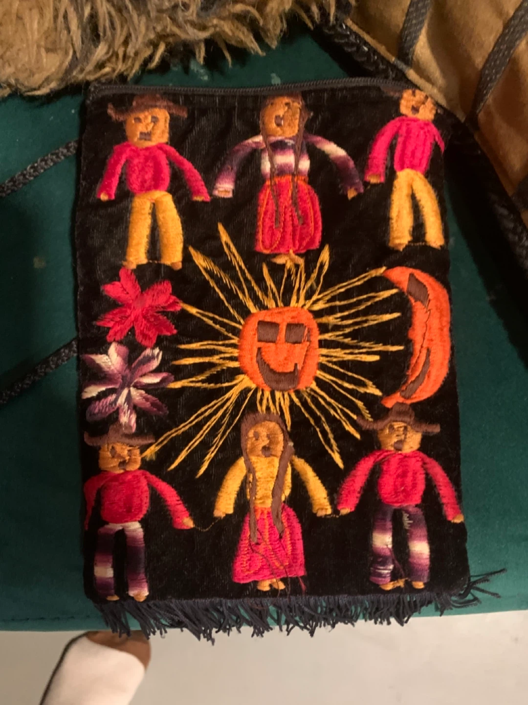 Embroidered Tapestry small bag