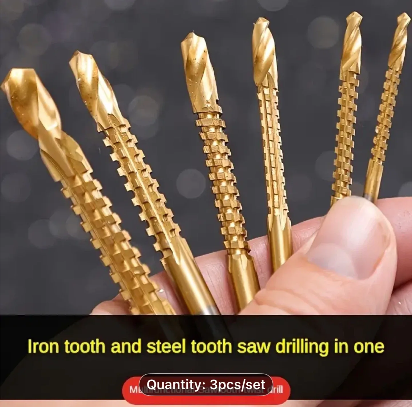 3x High Performance Coated HSS Drill image indicator(2)