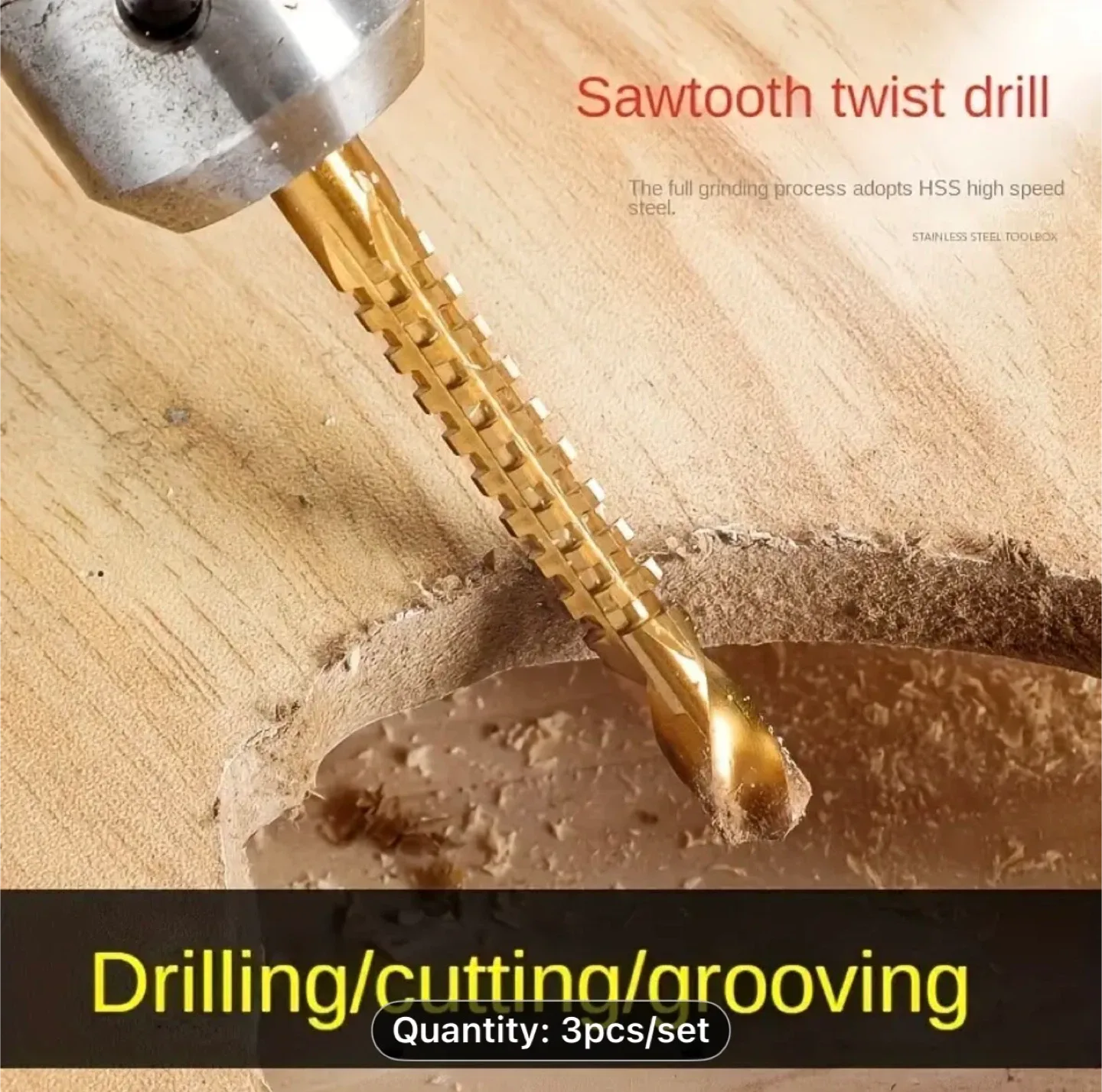 3x High Performance Coated HSS Drill image indicator(3)