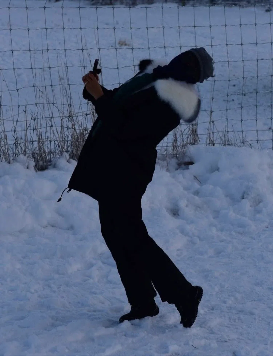 Mr&Mrs Italy Black Parka (with or without Fur Hood image indicator(2)