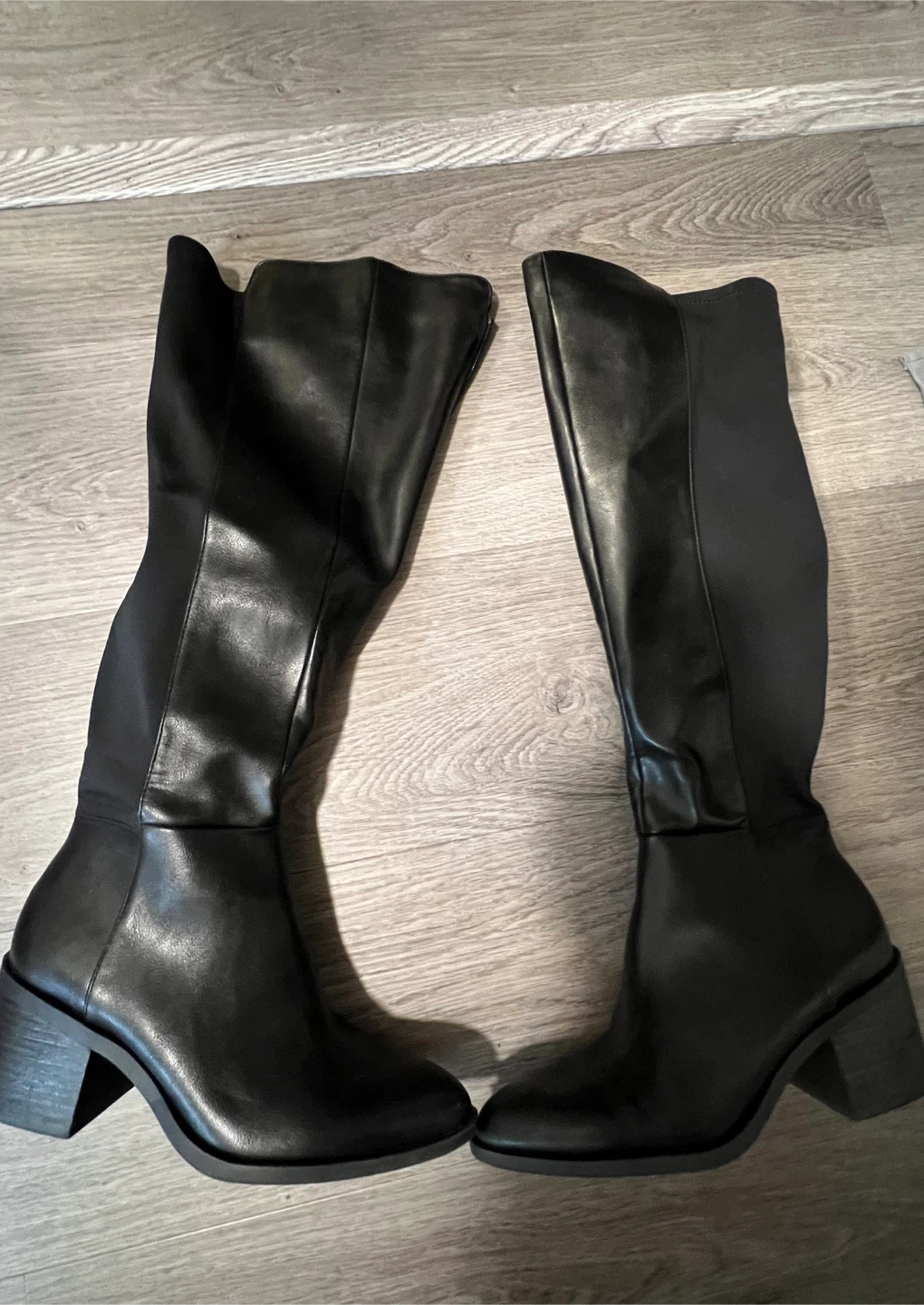 Black Knee-High Boots