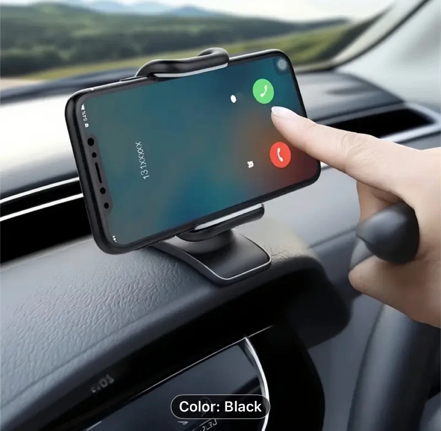 Universal360-degree rotating car dashboard phone holder clip image indicator(6)