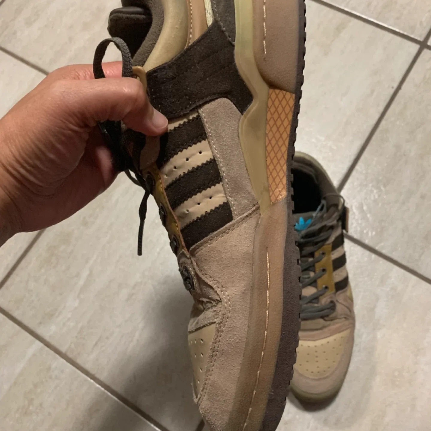 Adidas bad bunny X Forum Buckle low the the first Cafe image indicator(2)