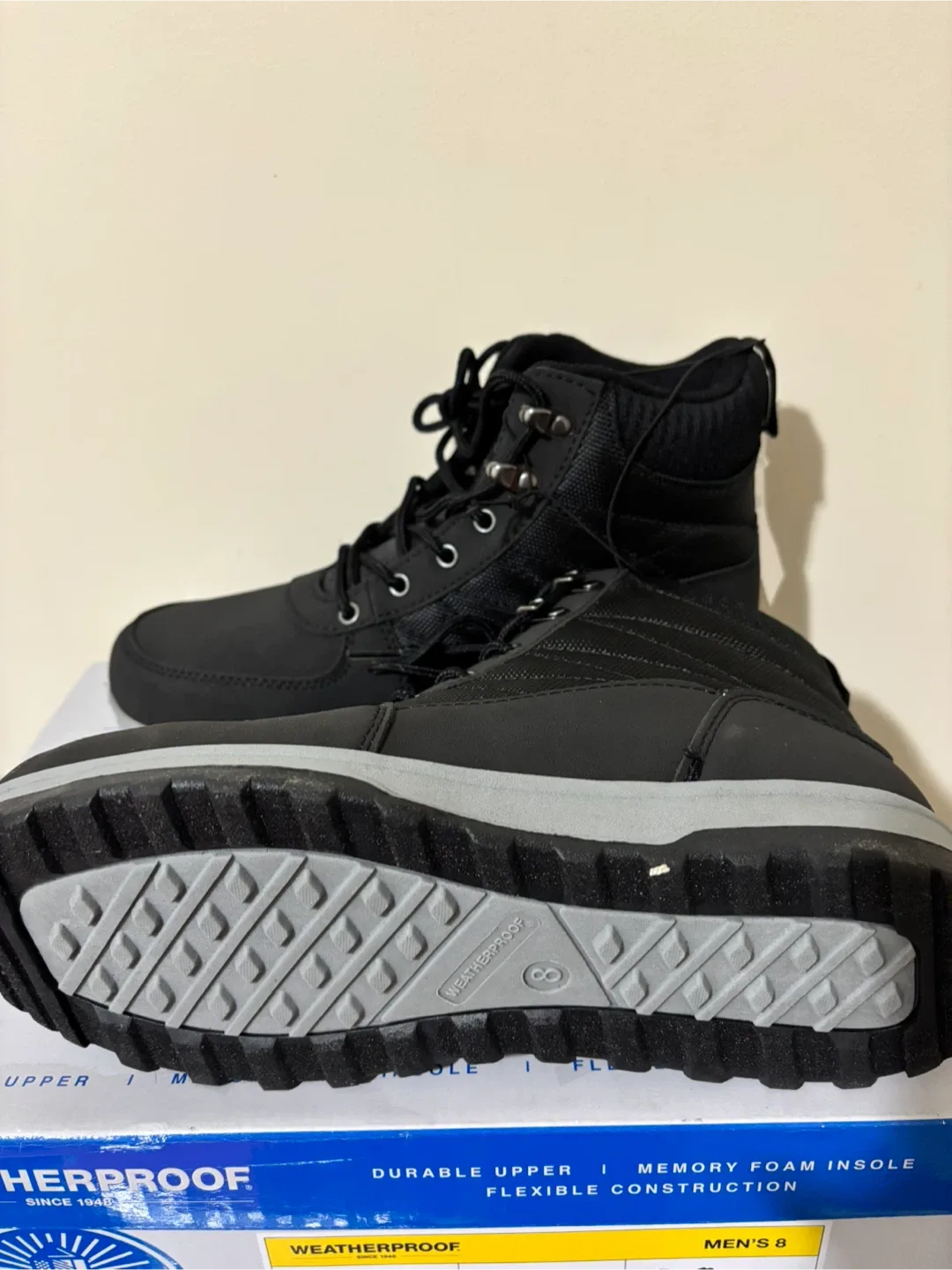 Weatherproof Stoll Cold Black Boots - Men's 8 image indicator(4)