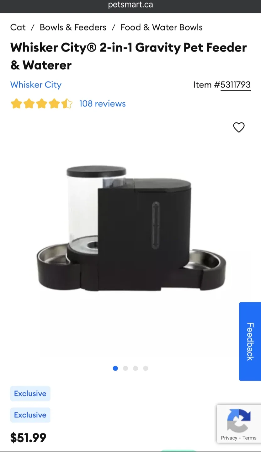 Whisker City 2-in-1 Gravity Pet Feeder & Waterer image indicator(4)